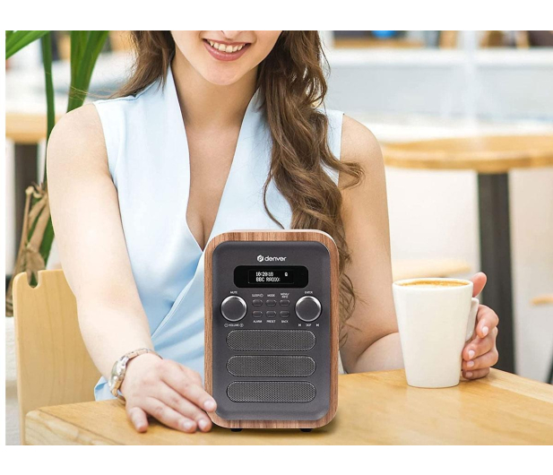 Denver Radio retro DAB+/FM Denver DAB-48 drewno+szary front - 1535079 - zdjęcie 7